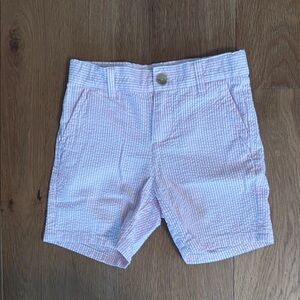 Janie and Jack Pink Seersucker Shorts